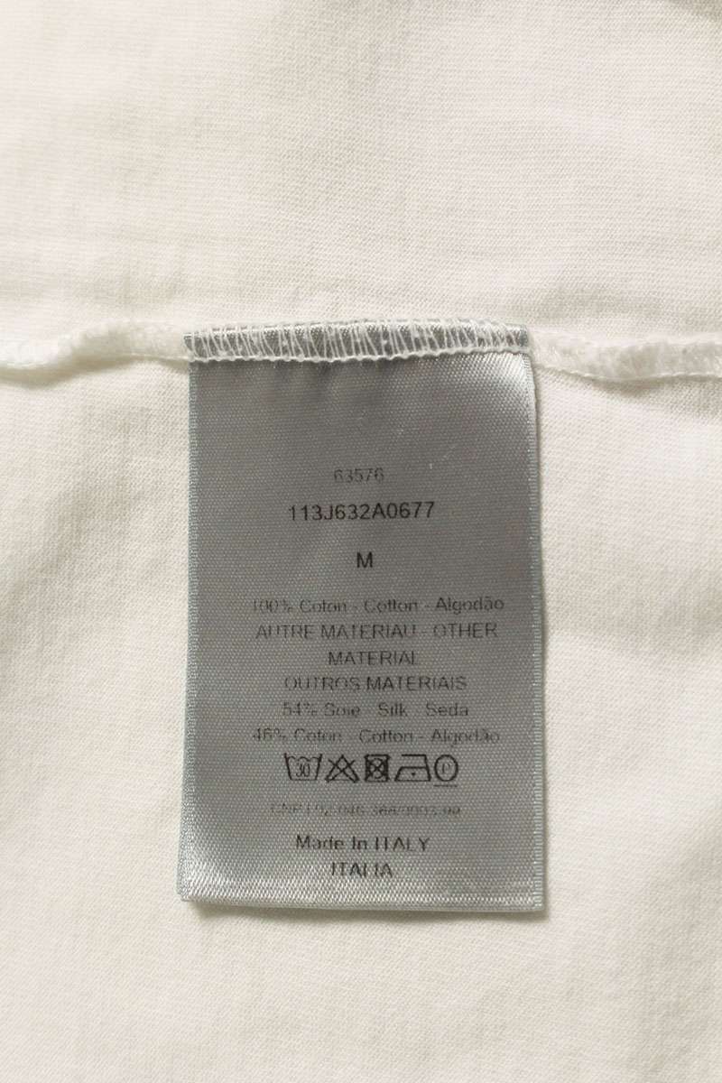DIOR 21SS Oblique Shirt Layered T-Shirt White Size M