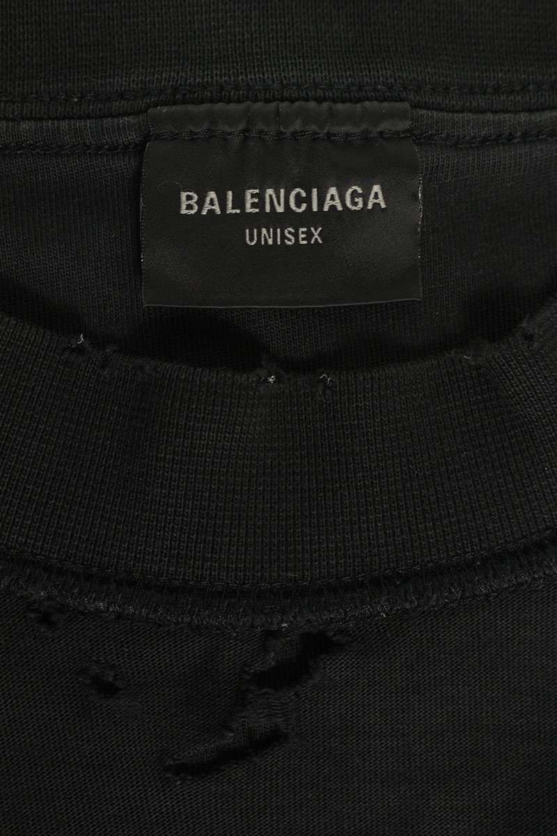 Balenciaga Print T-Shirt Black Size XL