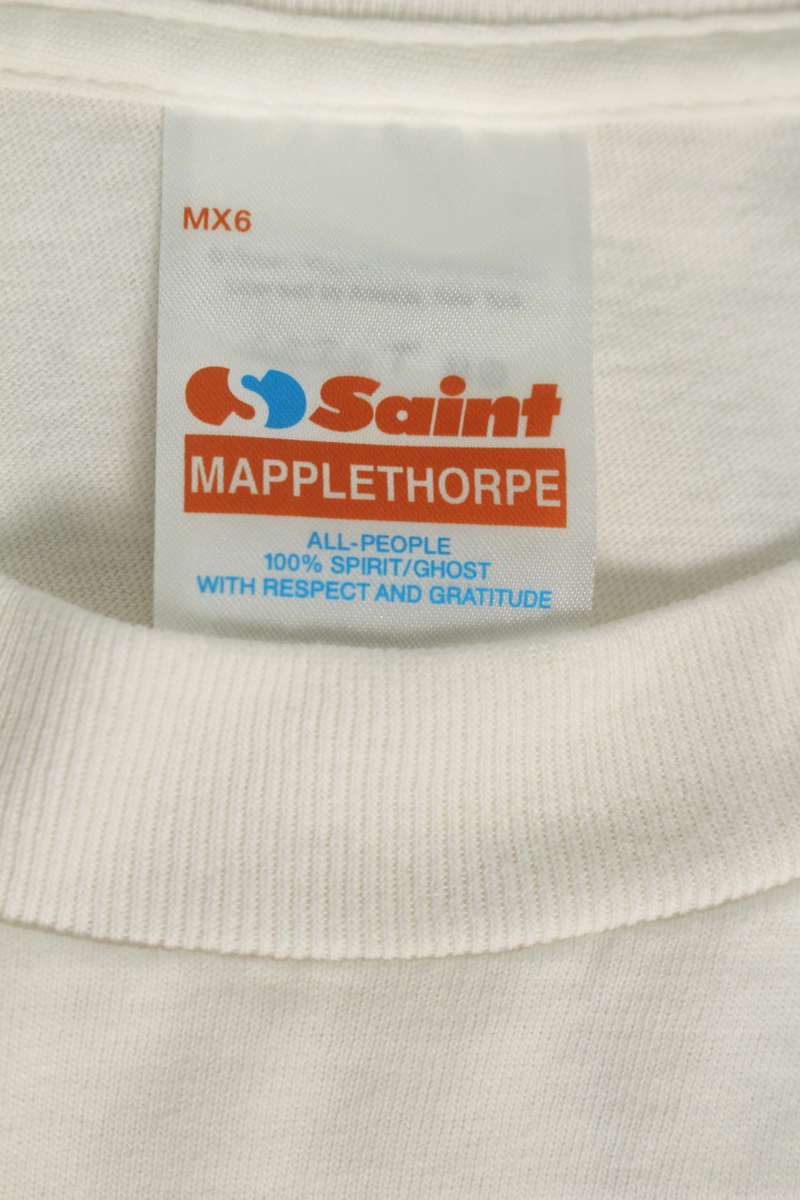 SAINT MICHAEL Embrace Photo Print Tee White Size L