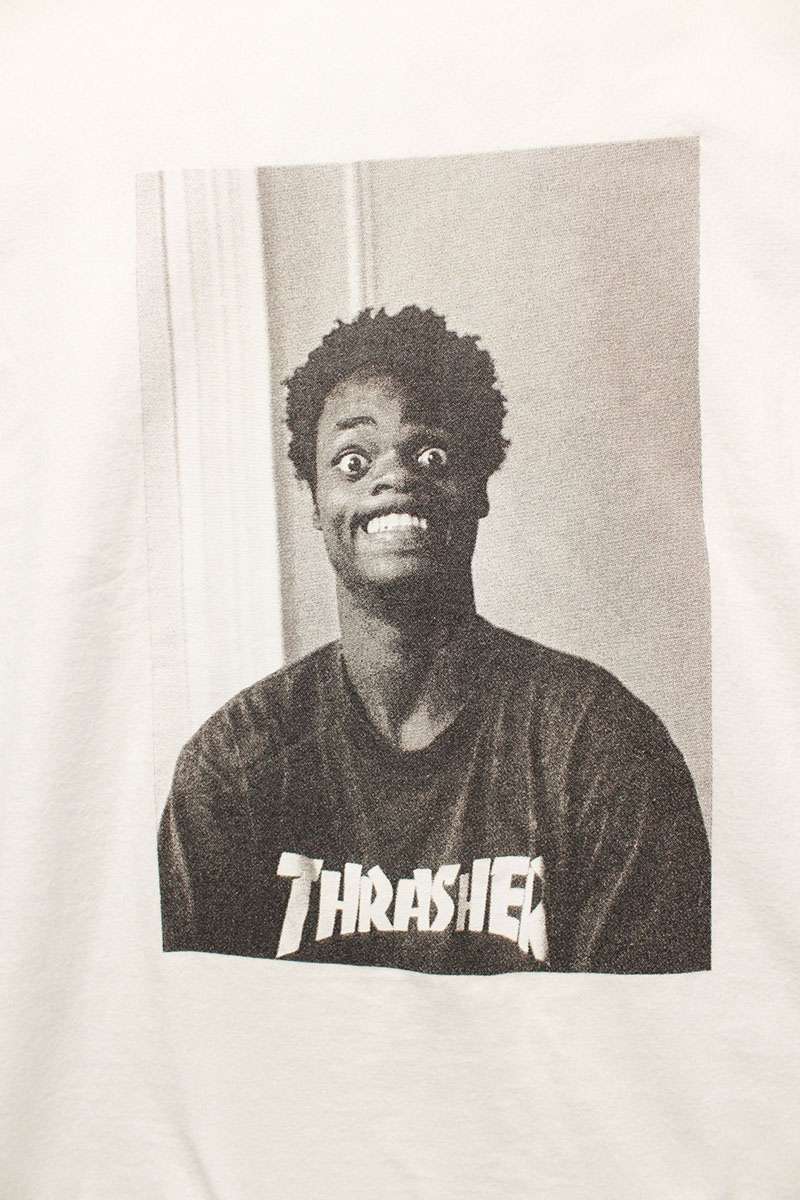 Supreme x Thrasher 24AW Thrasher Harola Tee Print T-Shirt White Size M