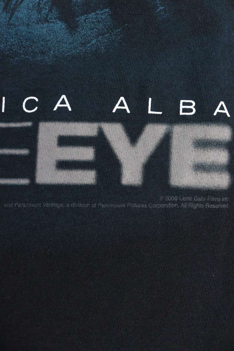 VINTAGE Black "the EYE" Graphic Print T-Shirt Size XL