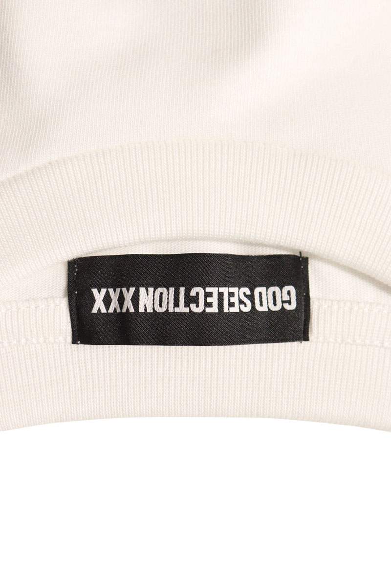 GOD SELECTION XXX Logo Print Tee White Size L