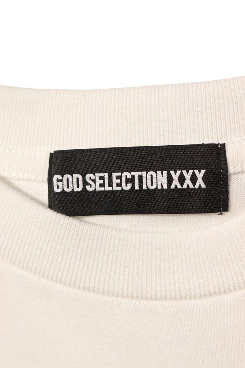 GOD SELECTION XXX White Logo Print T-Shirt Size L