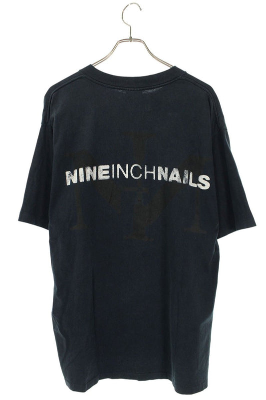 VINTAGE 90s Nine Inch Nails Box Logo Print T-Shirt Size XL