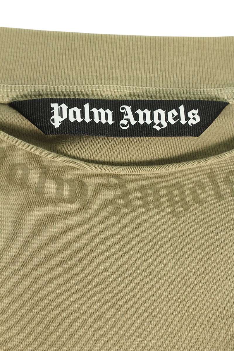Palm Angels 25AW Logo Print T-Shirt Green Size L