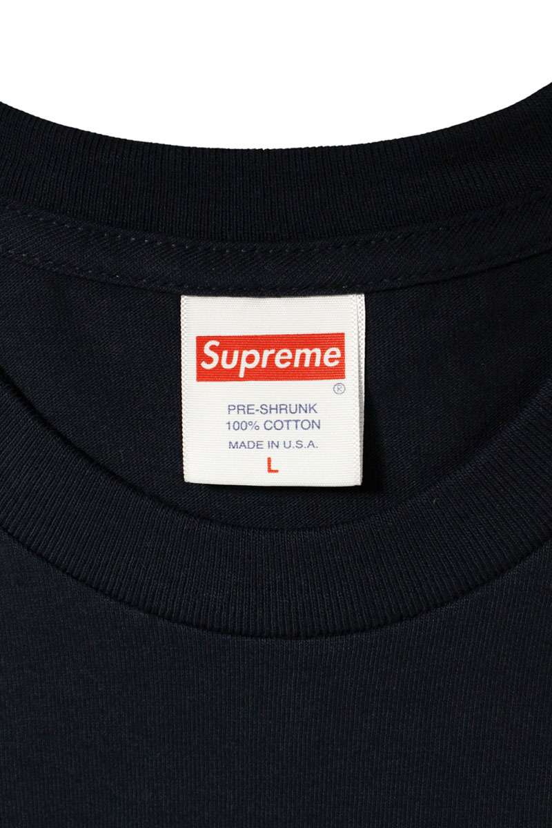 SUPREME 23AW Box Logo Tee Navy/Green Size L