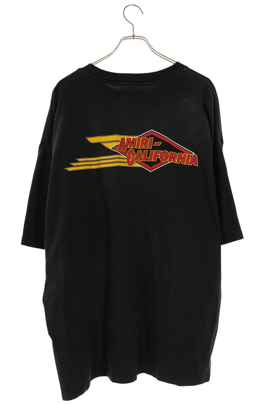 Amiri EAGLE OVERSIZED TEE Print T-Shirt Black Size XL