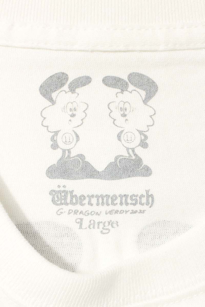 VERDY G-DRAGON UBERMENSCH FAM VICK T-SHIRT White Size L