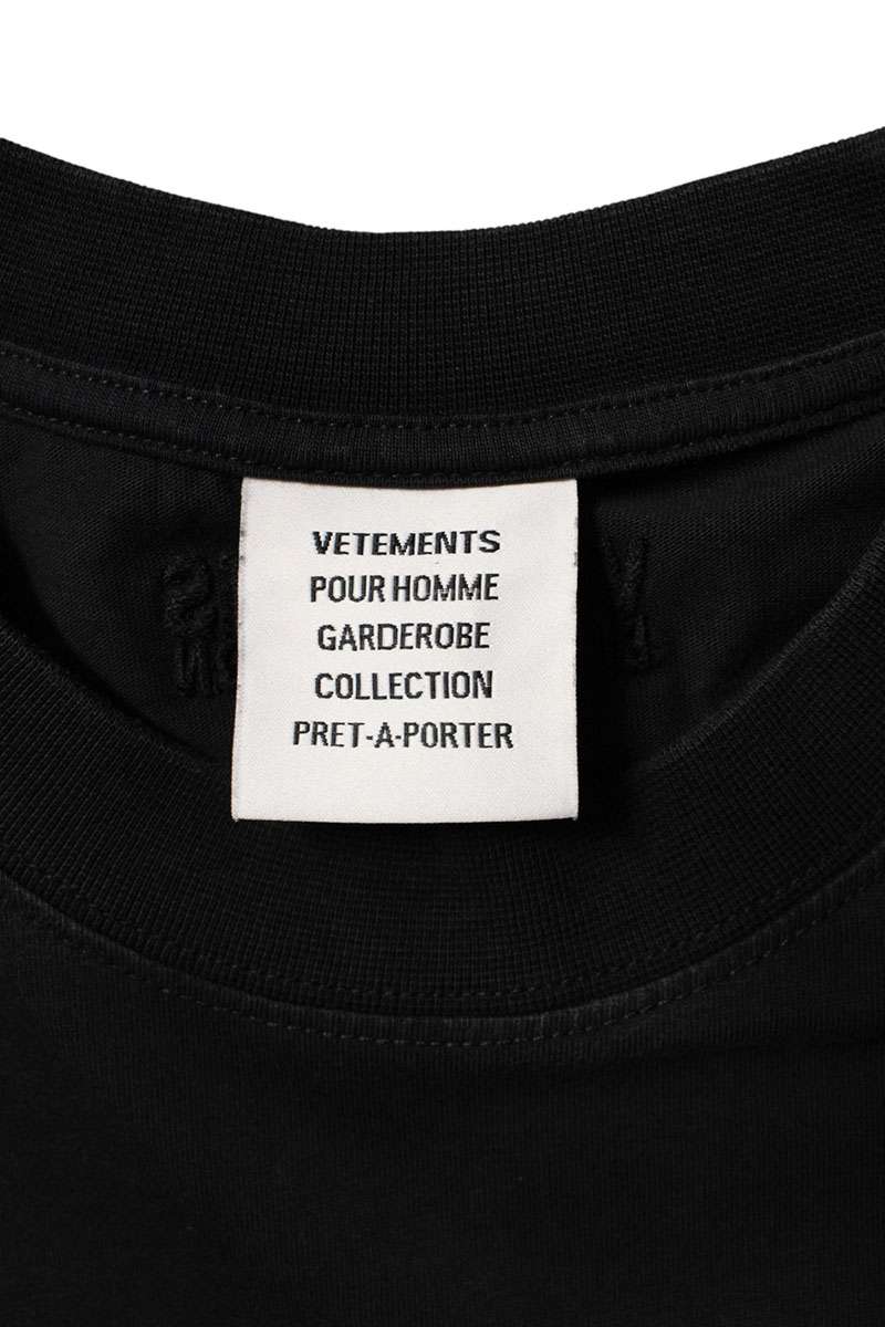 Vetements 26SS Logo T-Shirt Black Size XS
