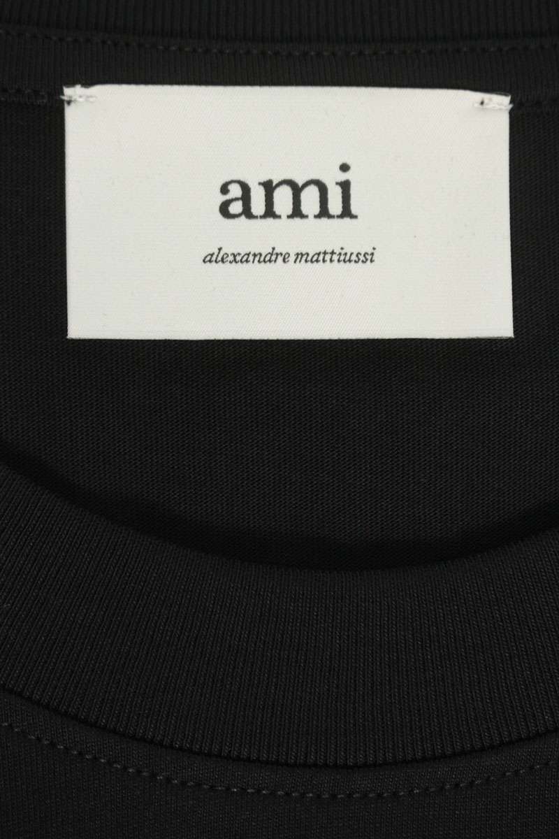 AMI 26SS Embroidered Long Sleeve T-Shirt Black Size XL
