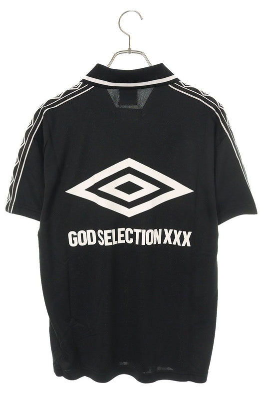 GOD SELECTION XXX x UMBRO Logo Print T-Shirt Black Size M