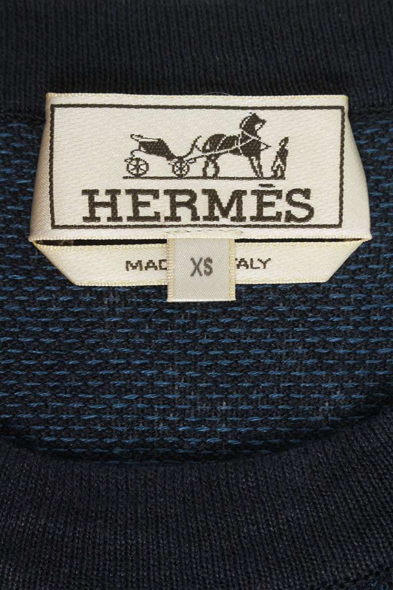 Hermes Cashmere T-Shirt Blue Size XS