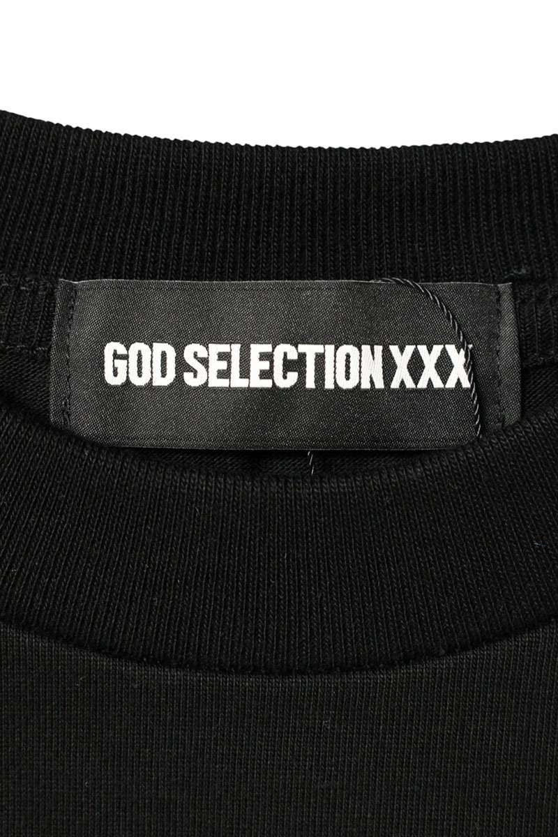 GOD SELECTION XXX Photo Print Cotton T-Shirt Black Size S