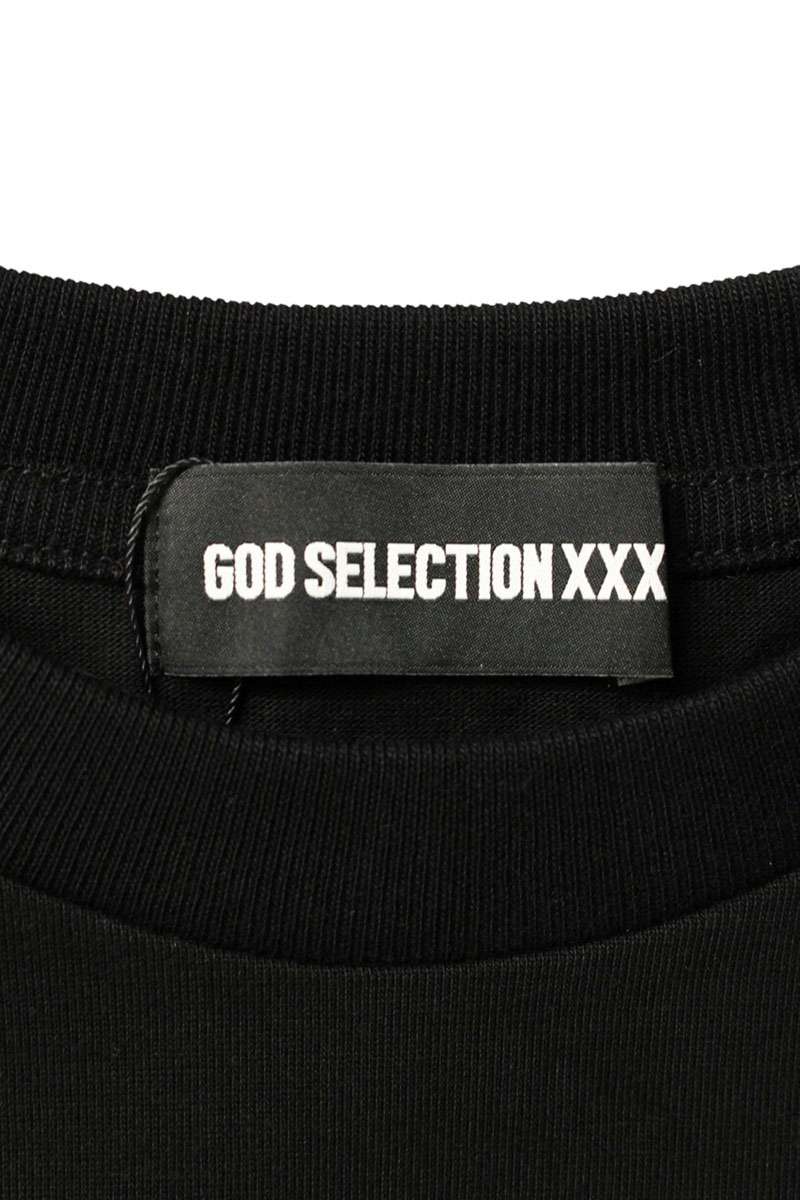GOD SELECTION XXX Black Logo Patch T-Shirt Size M