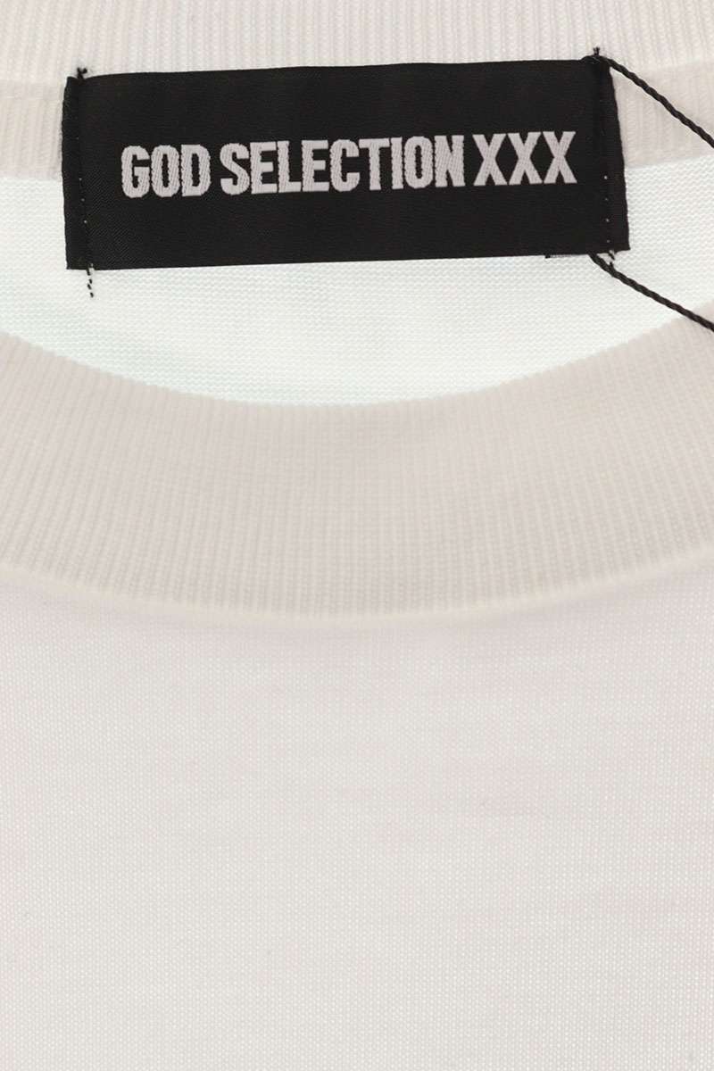 GOD SELECTION XXX White Cotton Photo Print T-Shirt Size S