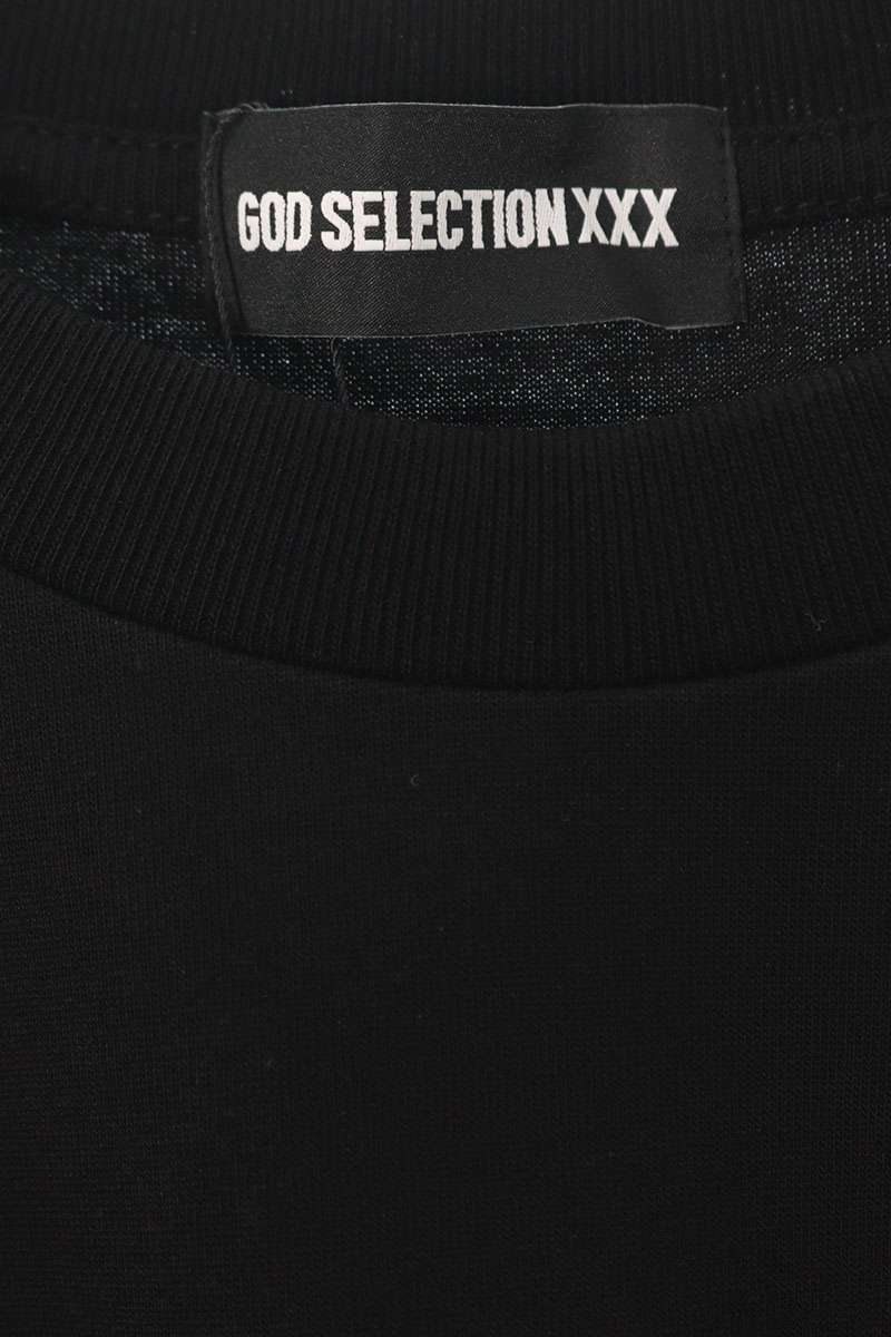 GOD SELECTION XXX Black Photo Print Cotton T-shirt Size M
