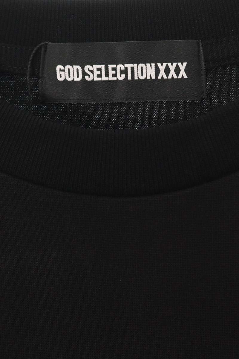 GOD SELECTION XXX Black Photo Print Cotton T-shirt Size M