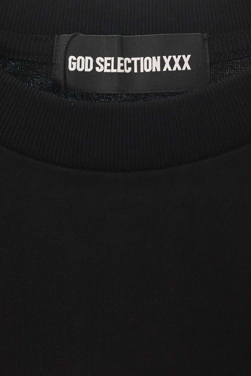 GOD SELECTION XXX Photo Print Cotton T-Shirt Black Size XXL