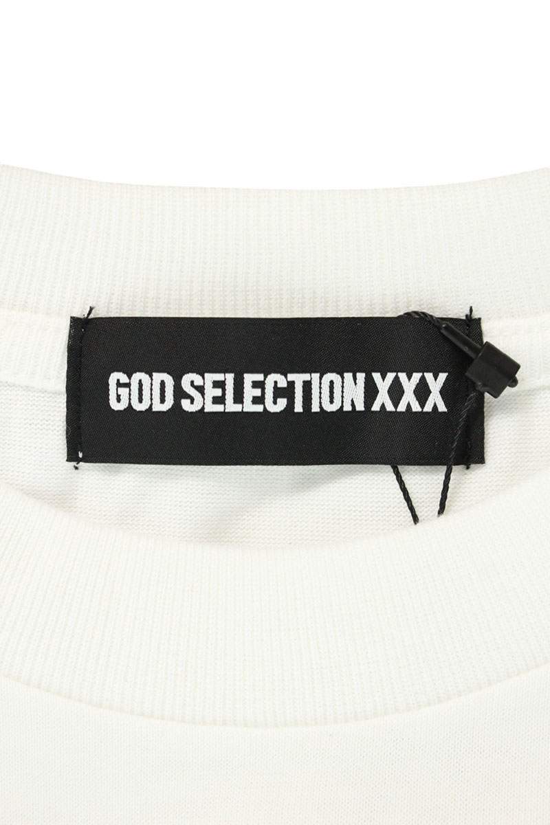 GOD SELECTION XXX Photo Print Cotton T-Shirt White Size S