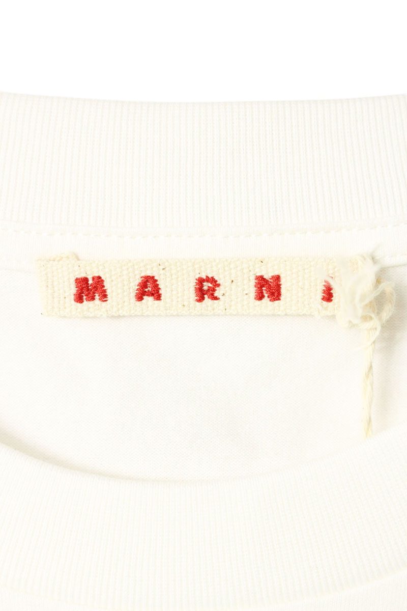 MARNI Patchwork Logo T-Shirt White Size L