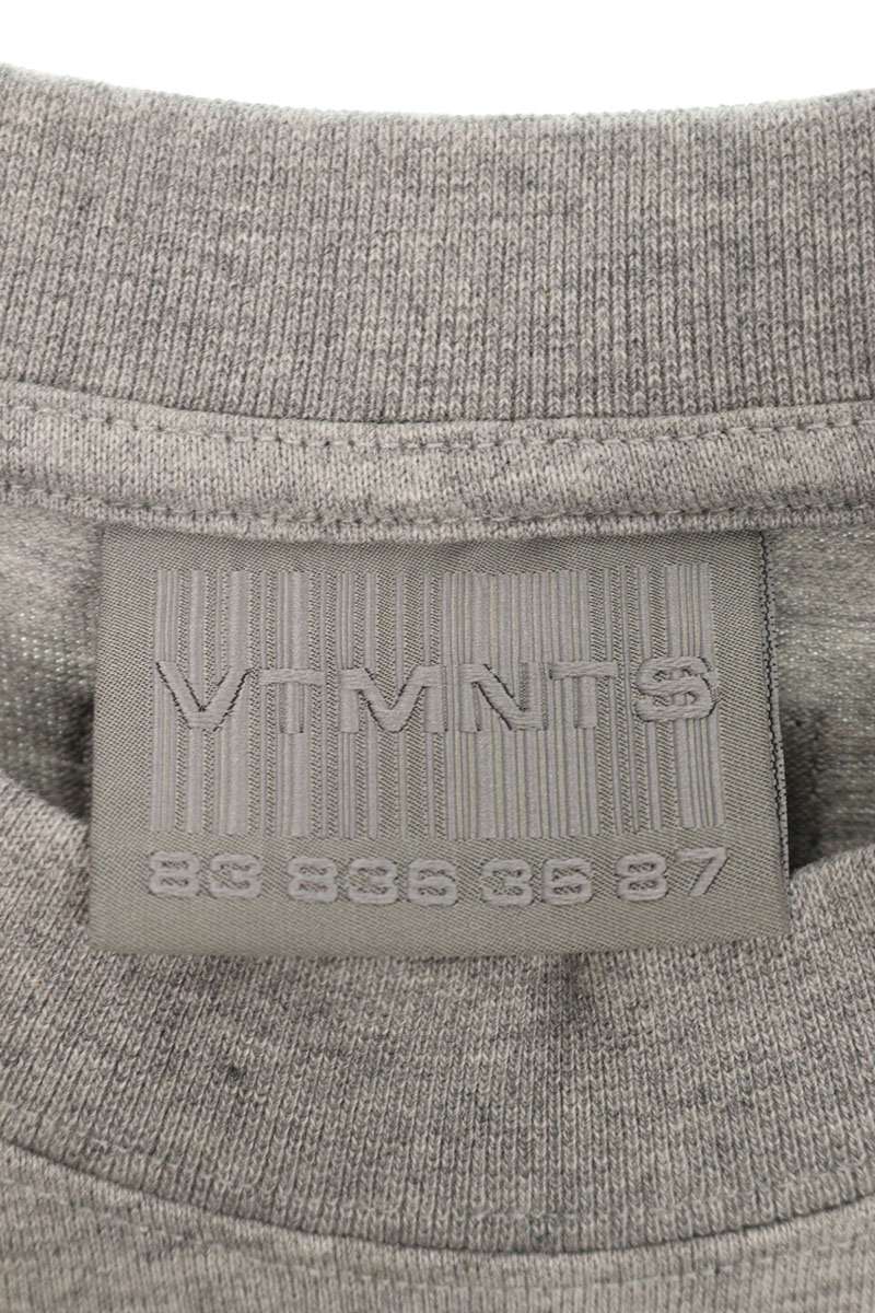 VTMNTS College Logo T-shirt Gray Size L