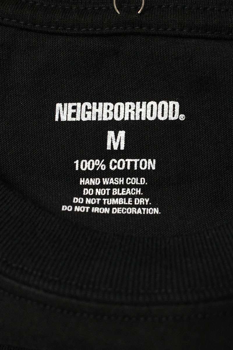 NEIGHBORHOOD Logo Print T-Shirt Black Size M