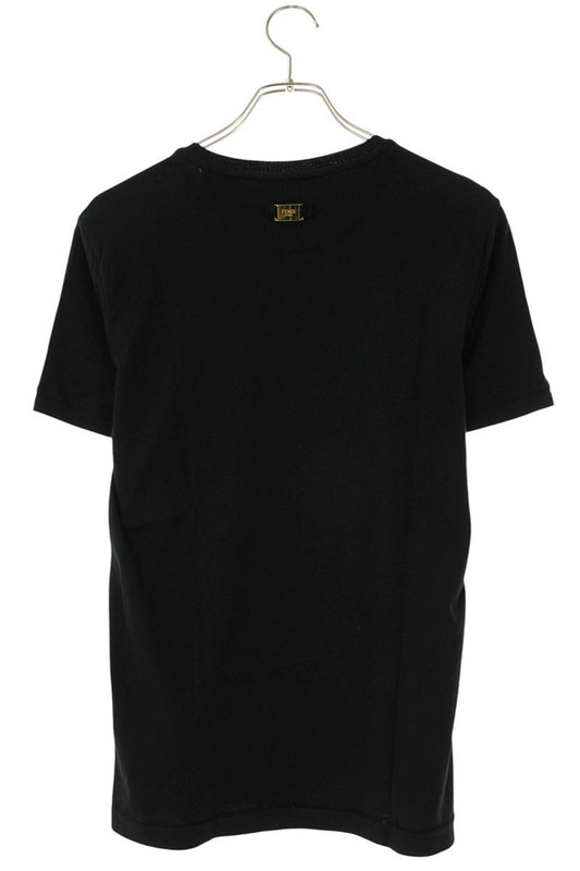 FENDI Back Plate Logo T-shirt Black Size XS
