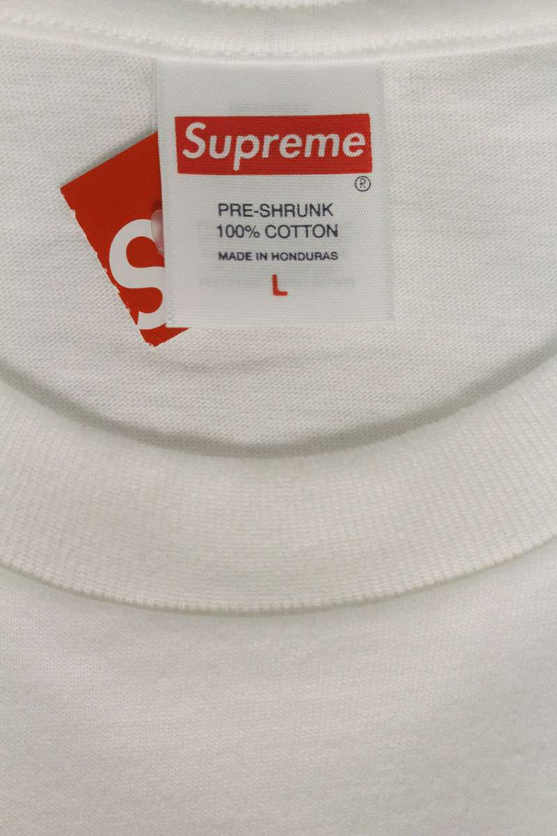 Supreme 25SS Bear Tee Print T-Shirt White Size L