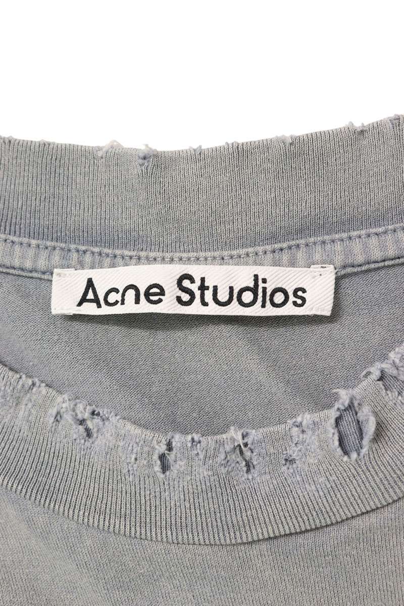 Acne Studios Vintage T-Shirt Gray x Blue Size S
