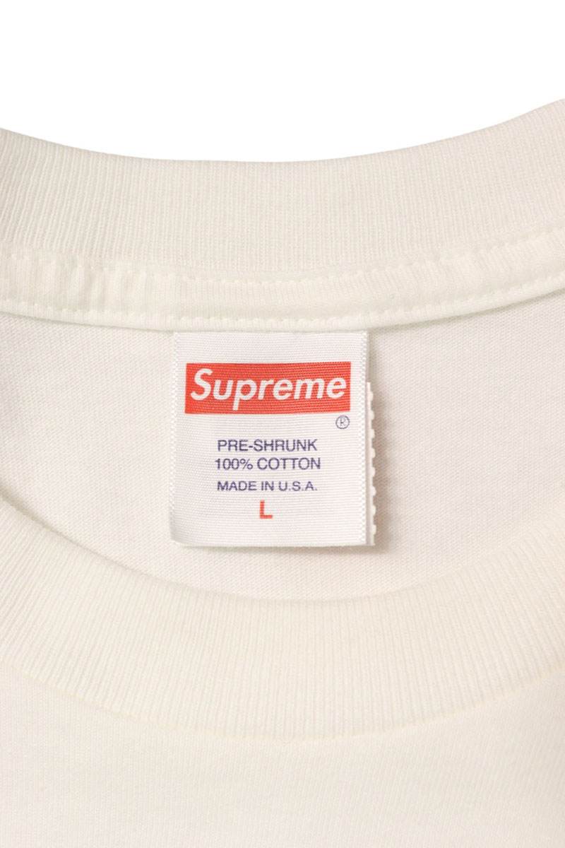 Supreme Box Logo Tee Print T-Shirt White Size L