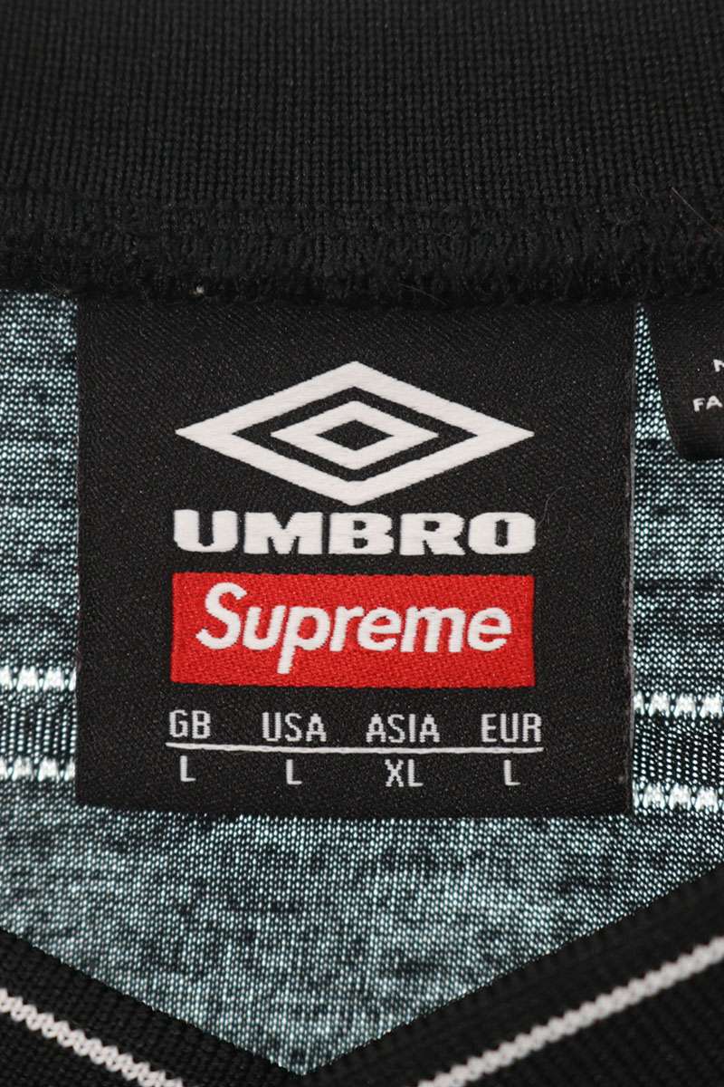 Supreme UMBRO Stripe Soccer Jersey Black Size XL