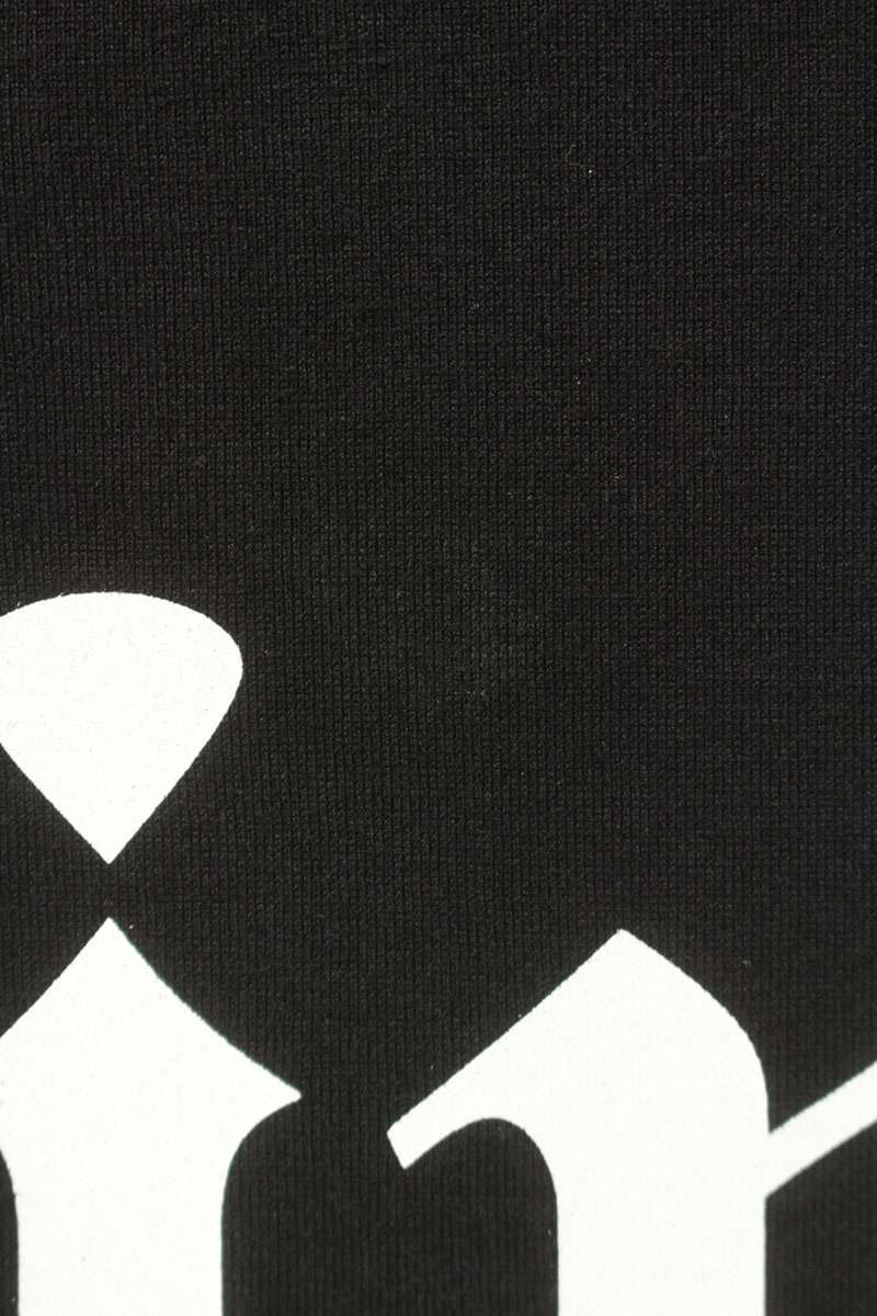 CELINE 2X37A671Q Gothic Logo Print T-Shirt Black Size XL