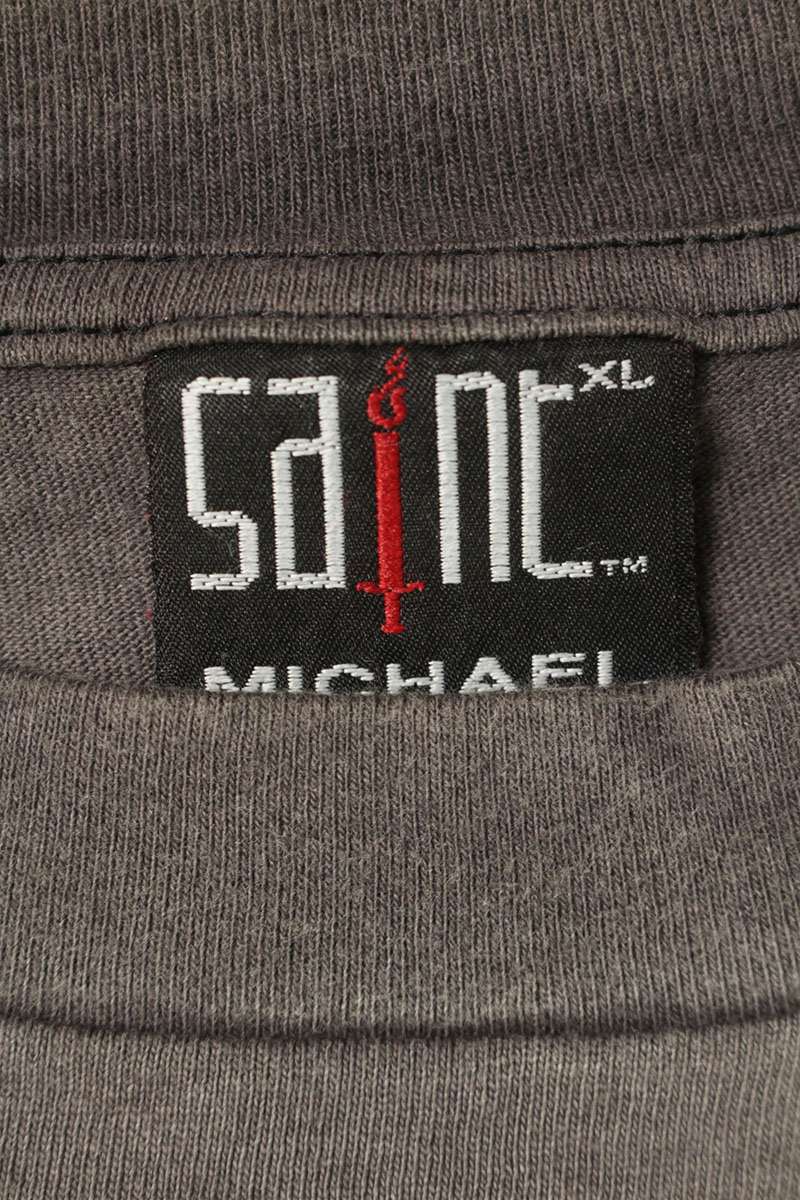 Saint Michael Print T-Shirt Black Size XL