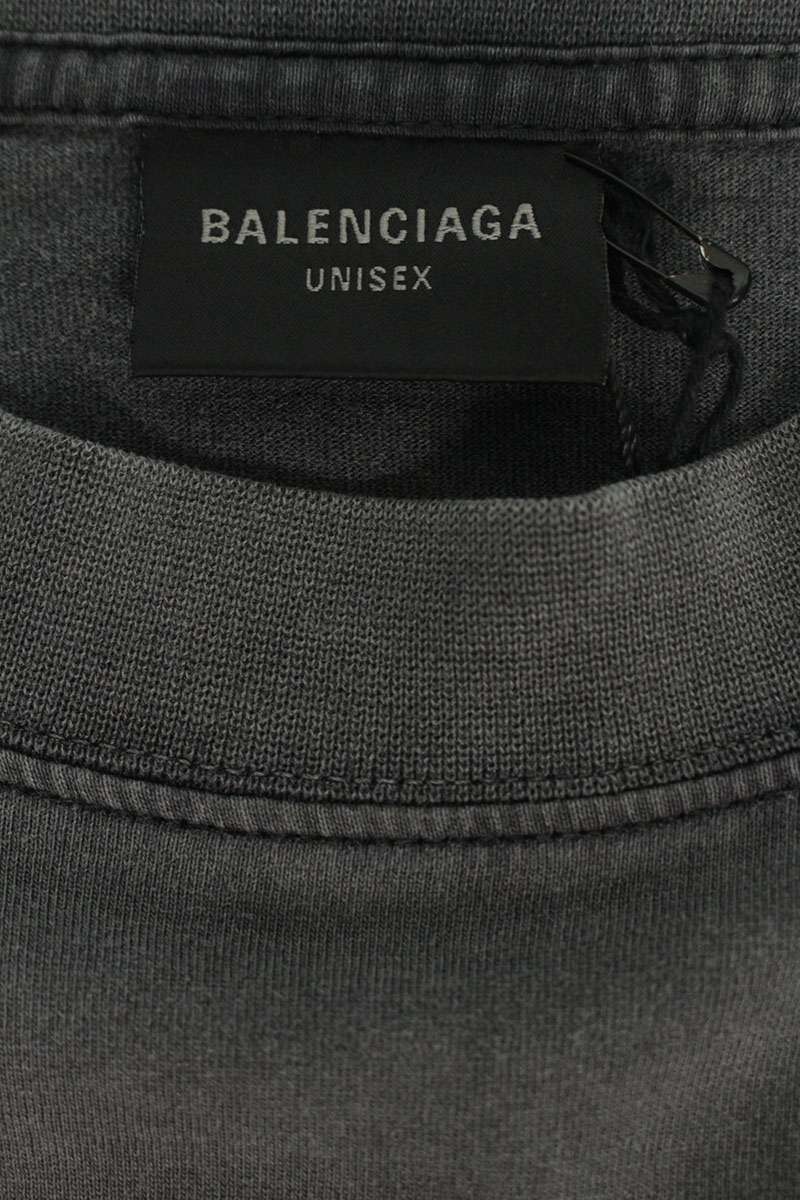 Balenciaga Vintage Print T-Shirt Black Size 1