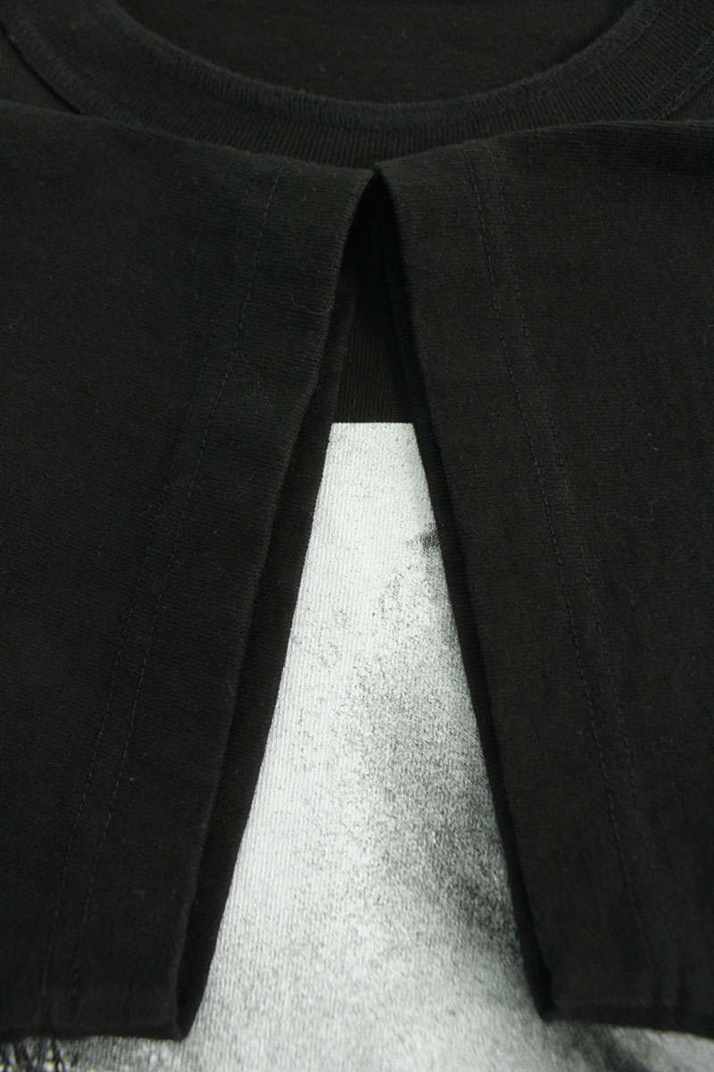 Sacai 25AW Print T-Shirt Black Cotton Size M