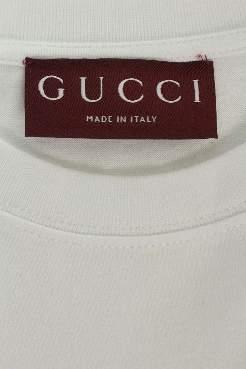 GUCCI White Florence Gucci Garden Print T-Shirt Size L