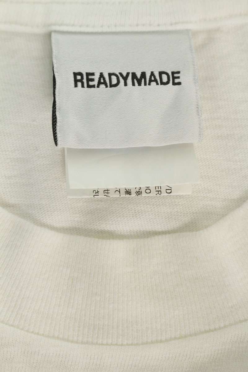 READYMADE Logo Print Pocket T-Shirt White Size L