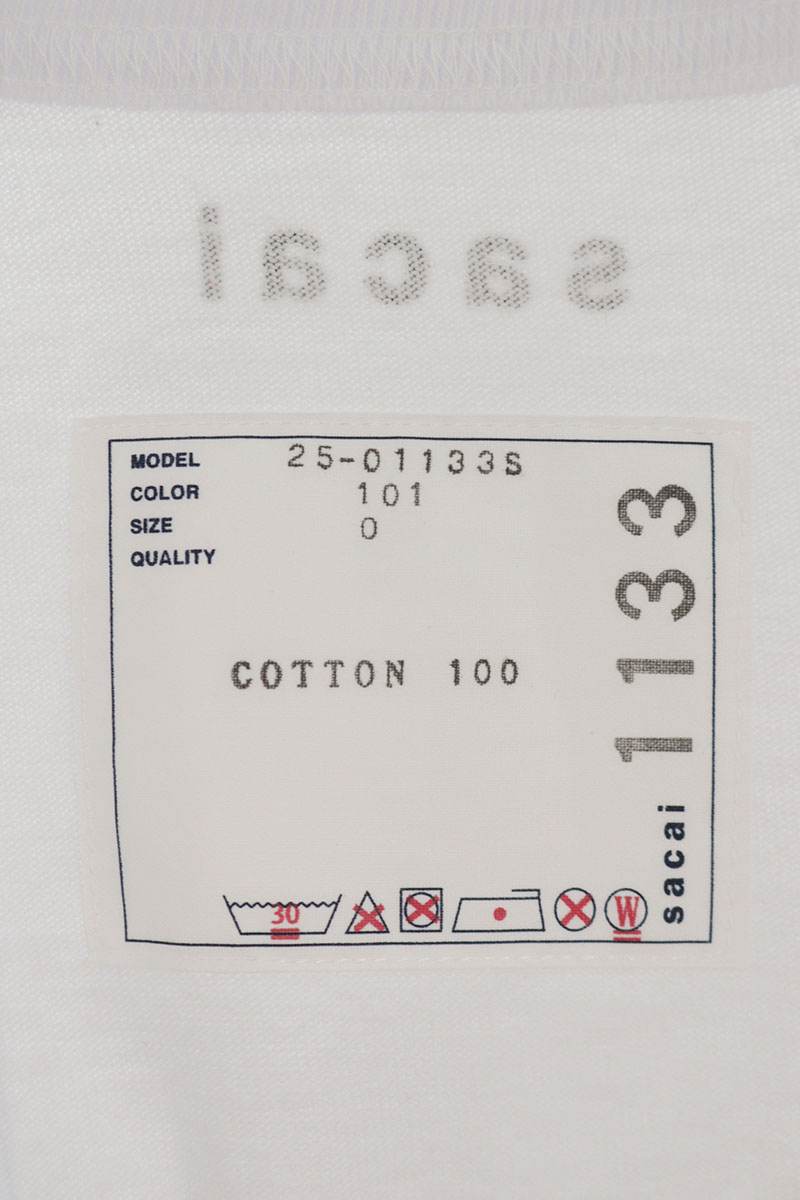 Sacai Studded Cotton T-Shirt Multi Size XS
