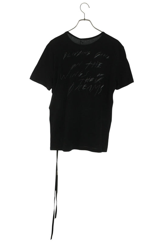 ANN DEMEULEMEESTER Black Front Patchwork Back Print Size XL