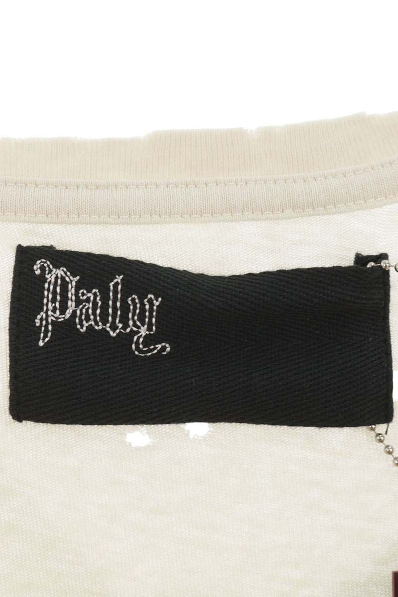 Paly Hollywood SS26 BOUND GLORY TEE Distressed White Size M