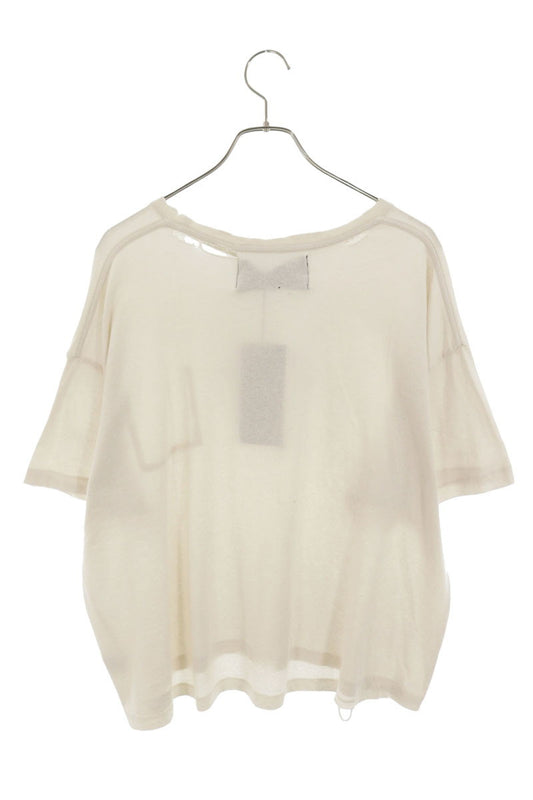 Paly Hollywood SS26 CORE LOGO TEE Distressed White Size L