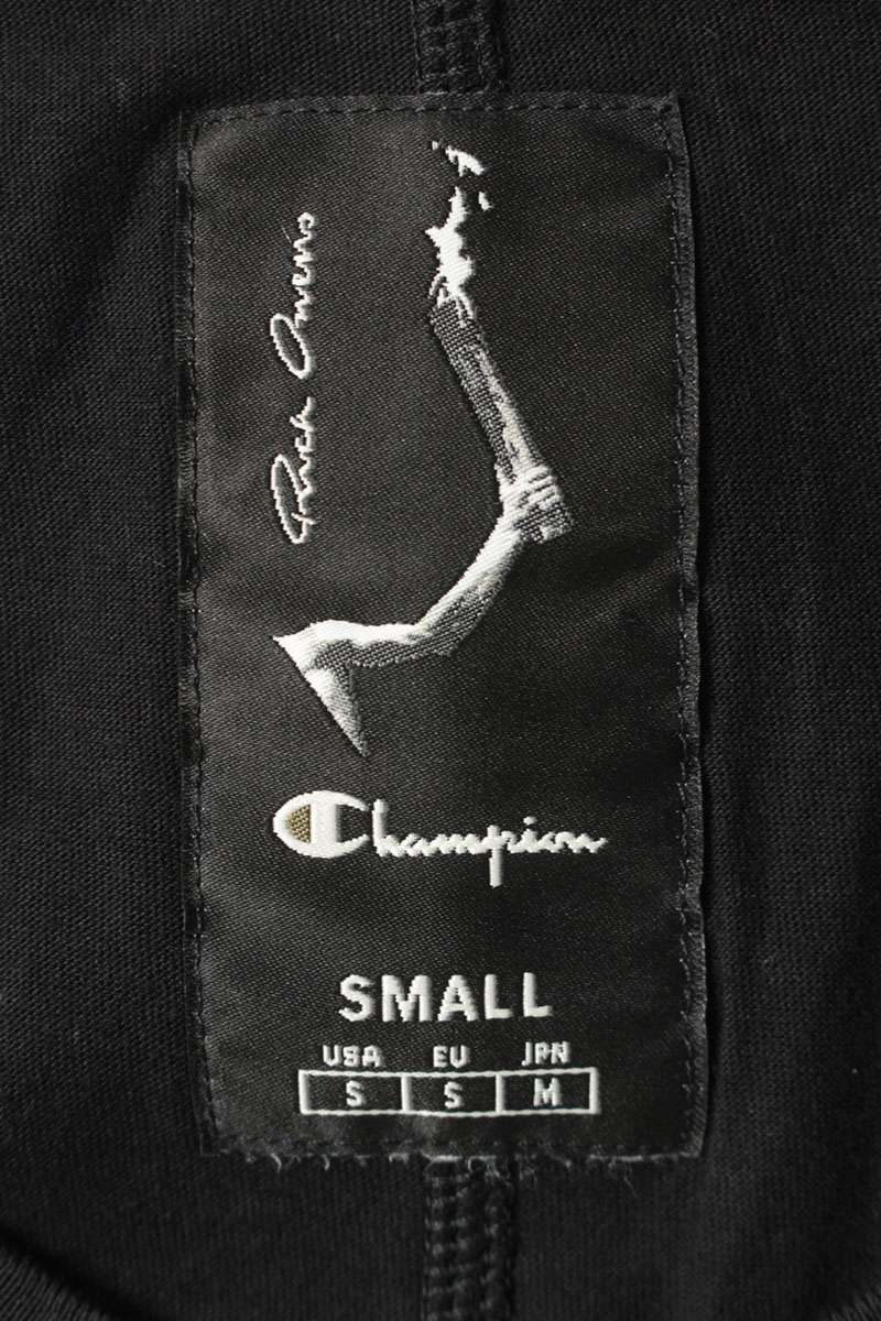 Rick Owens x Champion Front Embroidered Tommy T-Shirt Size S
