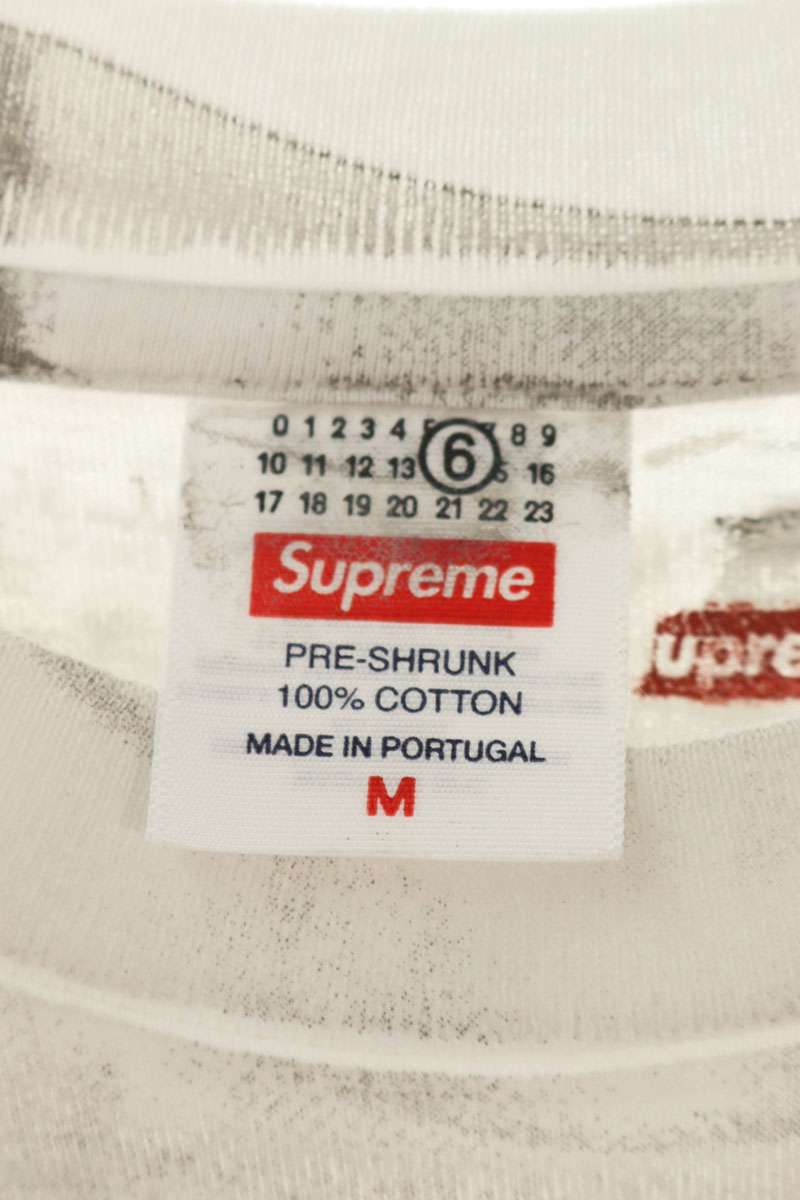 SUPREME x Margiela Transfer Print Box Logo Tee White Size M