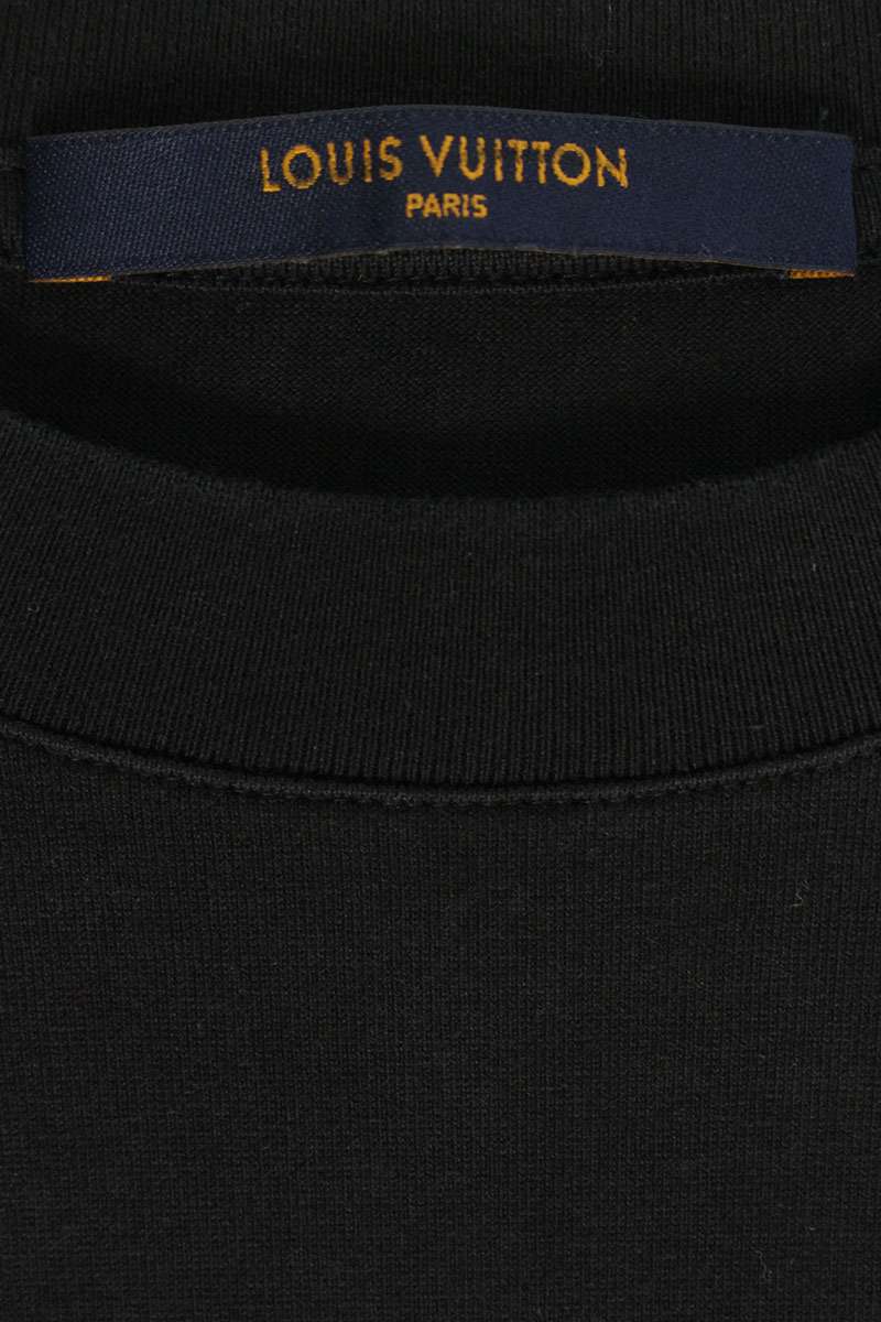 LOUISVUITTON LV Smoke Print T-shirt Black Size L