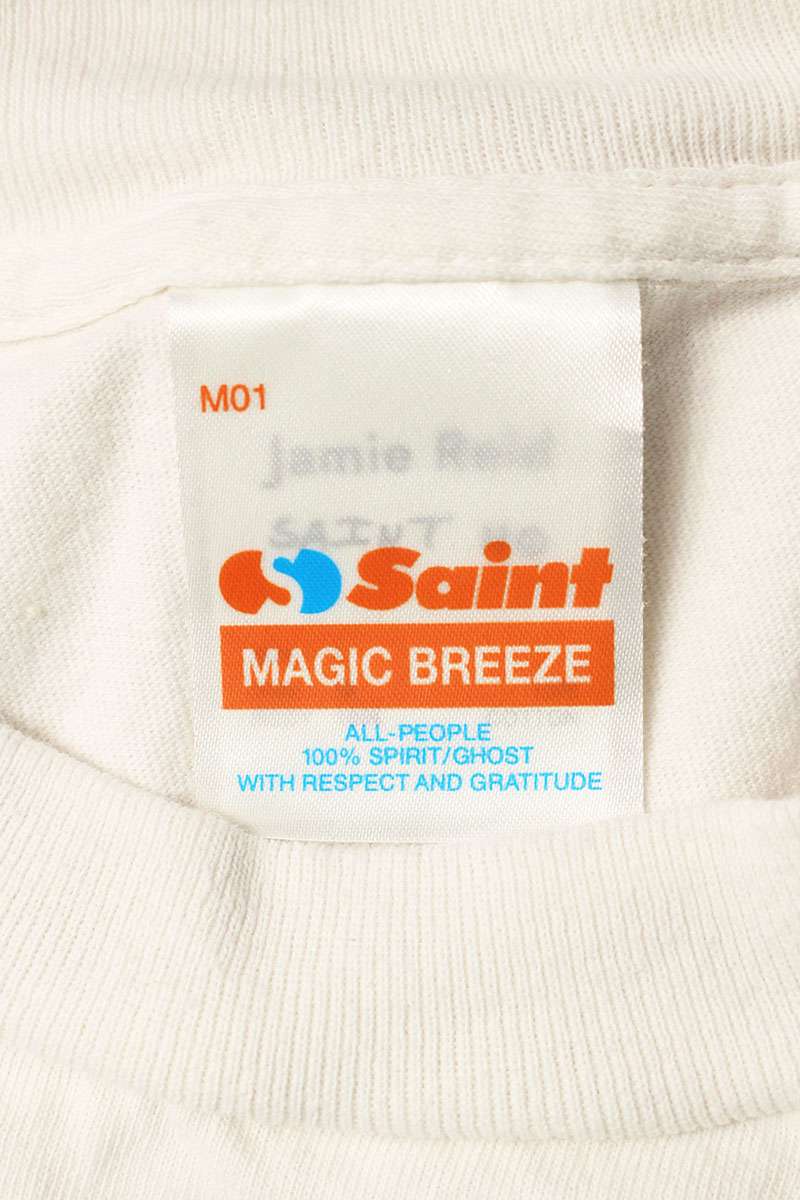 SAINT MICHAEL Photo Print T-Shirt White Size L