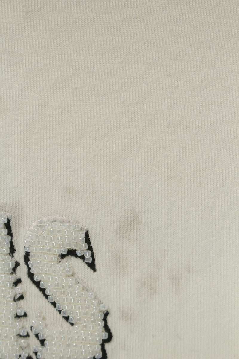 LOUISVUITTON 23AW Embroidered Beads Logo T-shirt Size 4L