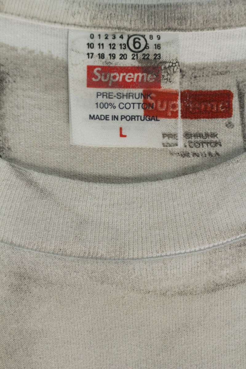 SUPREME x MM6 Transfer Print Box Logo Tee White Size L