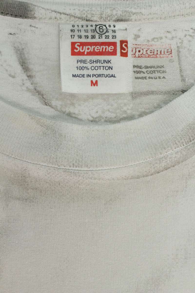 MM6 x SUPREME Transfer Print Box Logo Tee White Size M