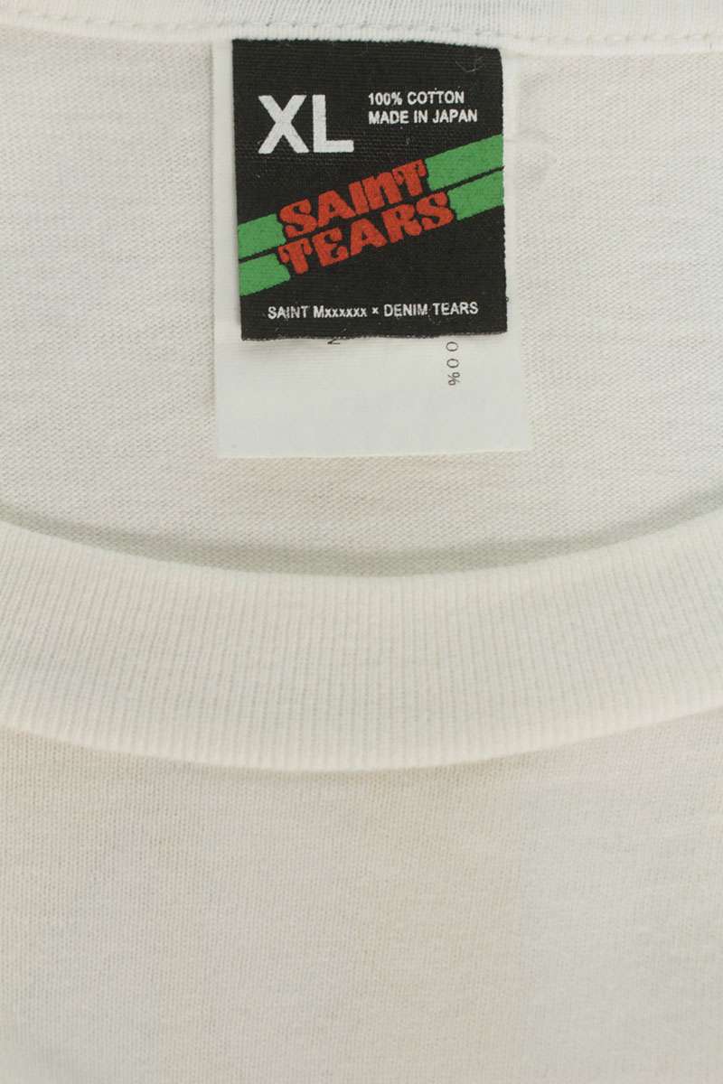 SAINT MICHAEL x DENIM TEARS Vintage Logo T-Shirt Size XL