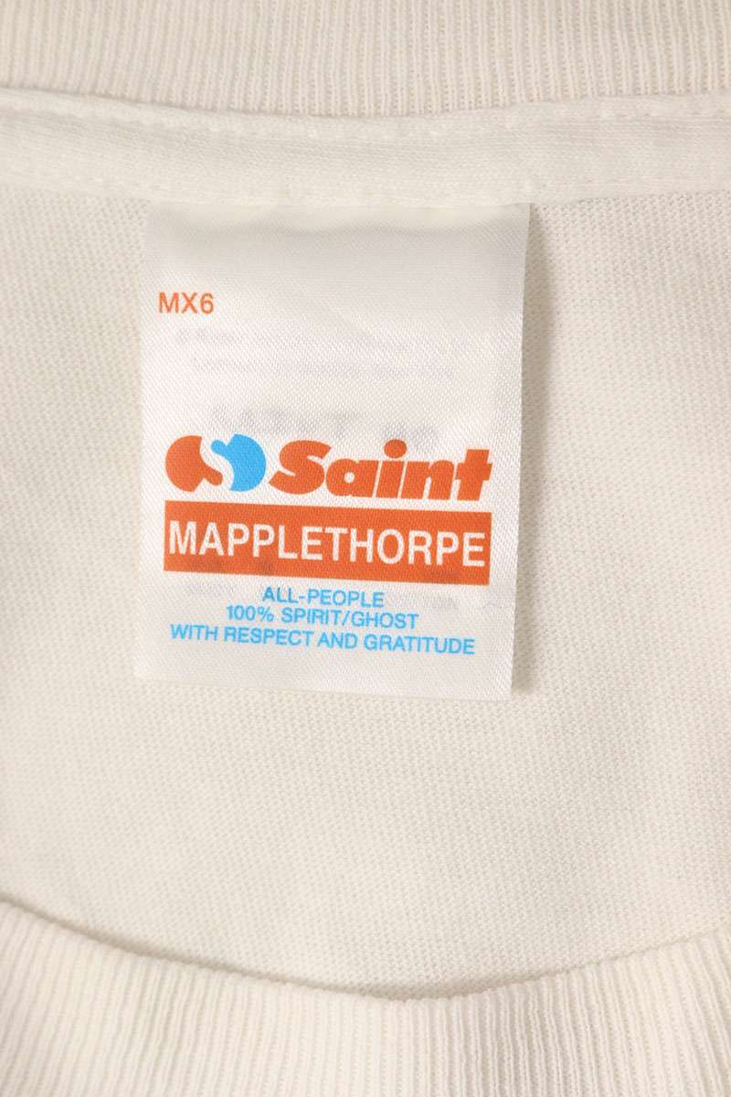 SAINT MICHAEL 25SS x Mapplethorpe Photo T-Shirt White Size M